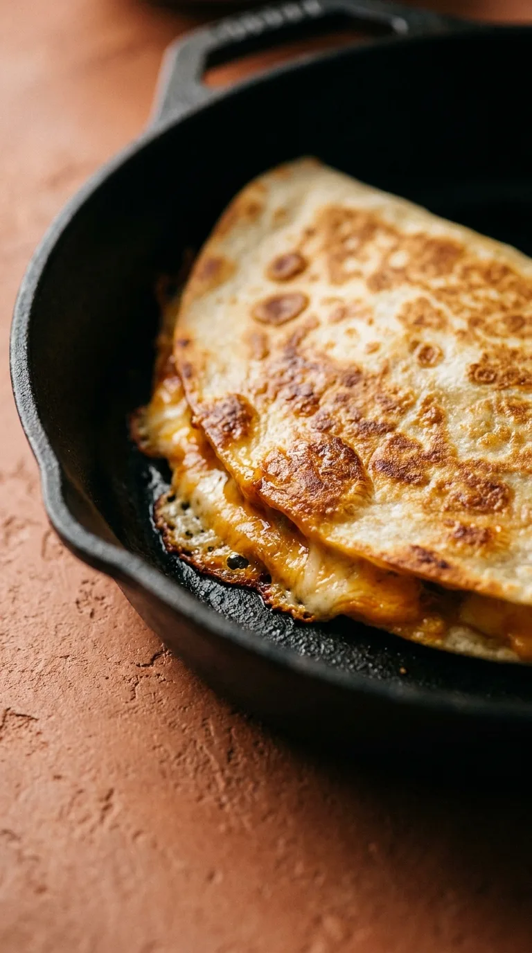Quesadilla: Chicken and Sweet Potato Tortilla – step 6: Toast and melt