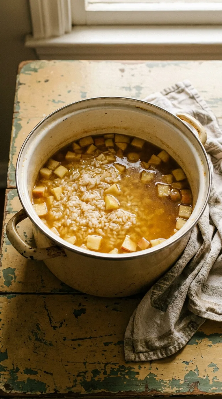 Mulligatawny: Chicken Apple Curry Soup – step 5: Simmer the soup