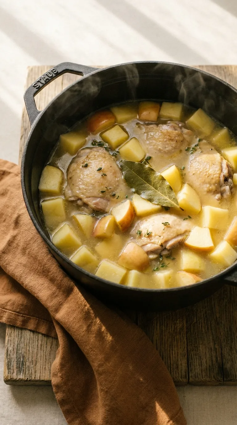 Hearty Chicken Apple Potato Soup: American Autumn Stew – step 5: Cook the potatoes