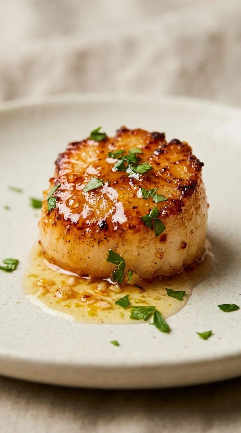 Savoury Broiled Scallops: Garlic-Lemon Butter Seafood – step 7: Finish and rest
