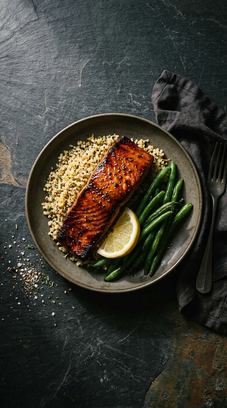 Broiled Salmon: Fish with Sweet-Savoury Glaze – step 6: Rest and serve