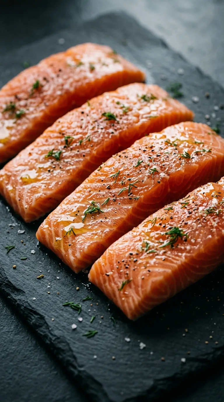 Broiled Salmon: Fish with Sweet-Savoury Glaze – step 2: Season the fillets
