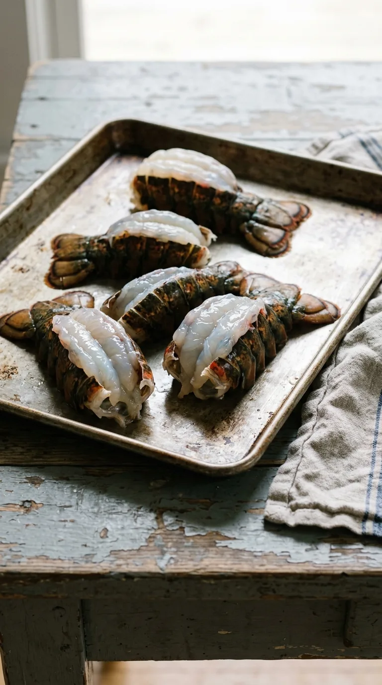 Broiled Lobster Tails: Butter-Garlic Seafood – step 3: Arrange the tails