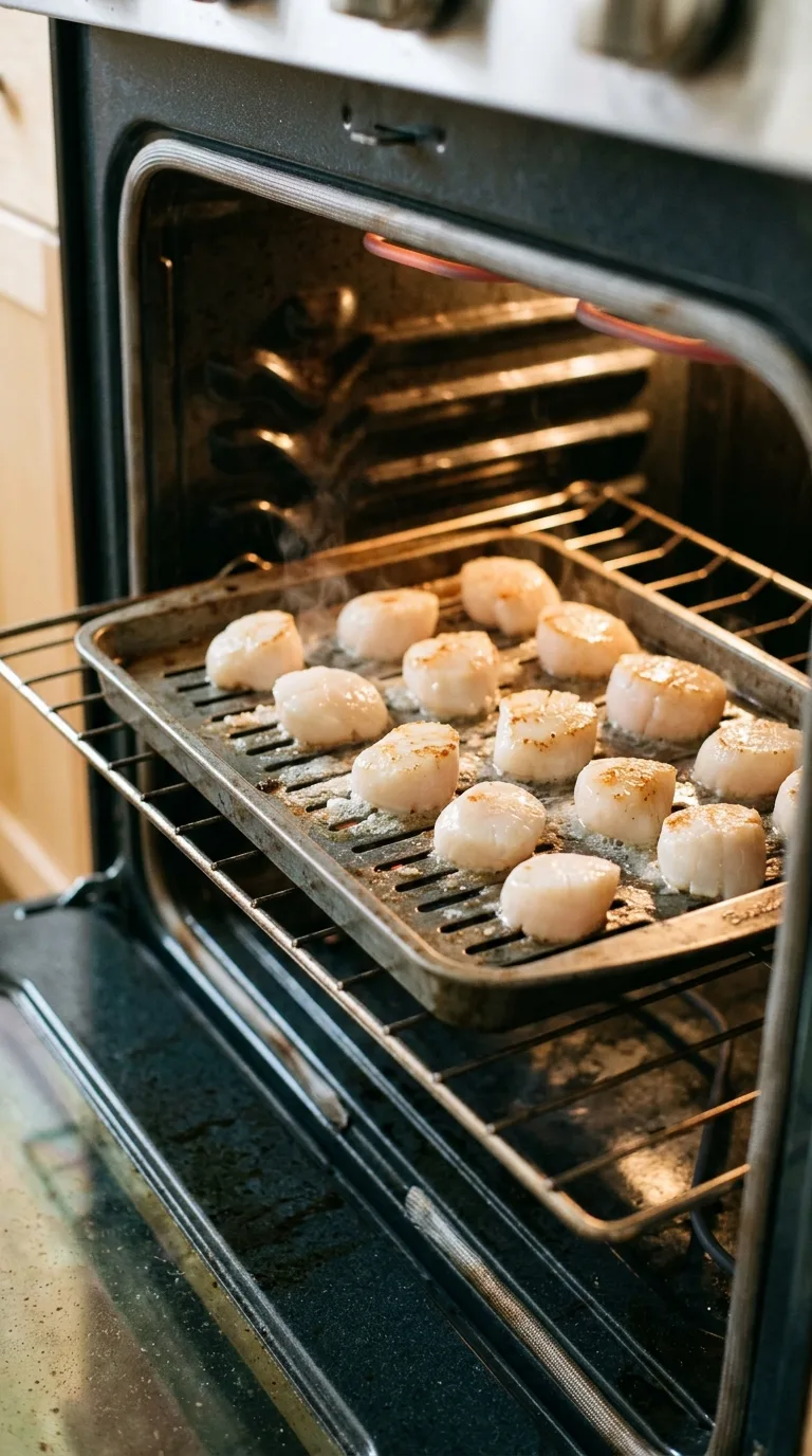Savoury Broiled Scallops: Garlic-Lemon Butter Seafood – step 5: Broil the scallops