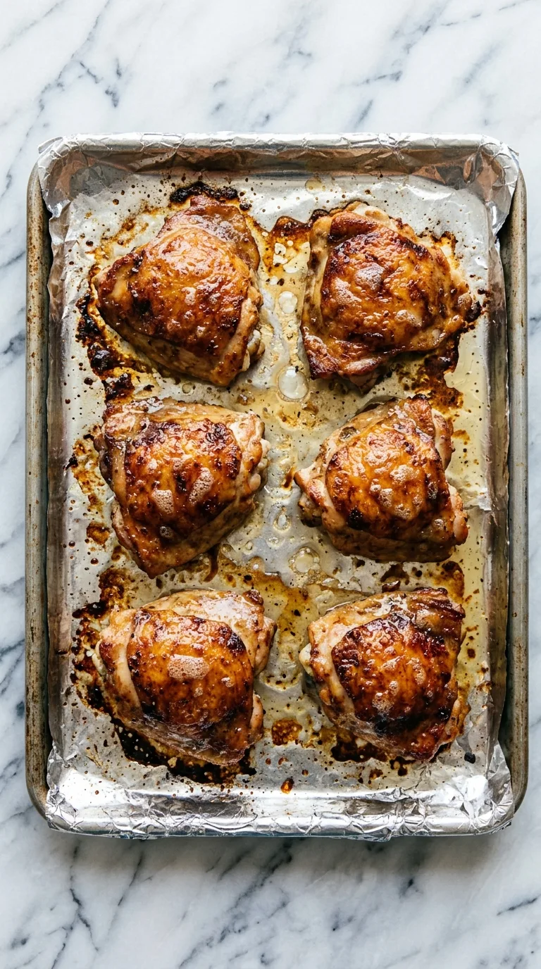 Broiled Chicken Thighs: Garlic-Lemon Poultry – step 5: Broil the first side