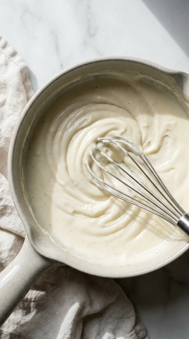 Chicken Alfredo: Creamy Parmesan Pasta – step 4: Simmer the base