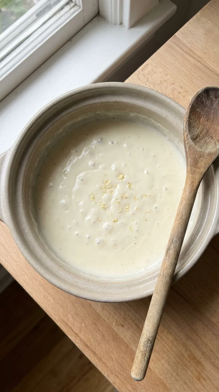 Chicken Alfredo: Creamy Halal Fettuccine Bake – step 5: Finish the base