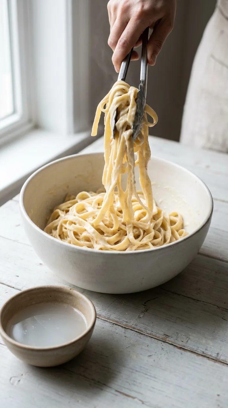 Chicken Alfredo: Creamy Parmesan Pasta – step 6: Combine and finish