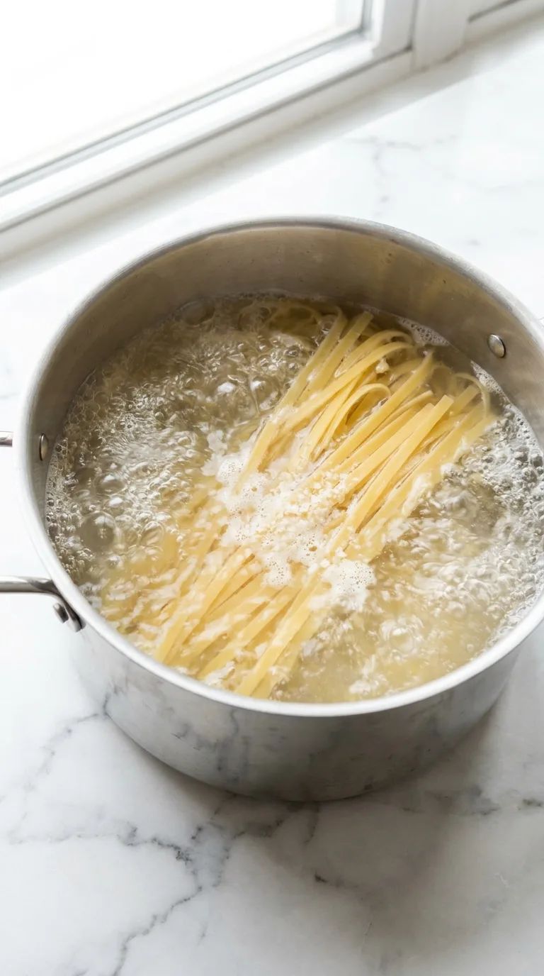 Chicken Alfredo: Creamy Halal Pasta – step 1: Cook the pasta