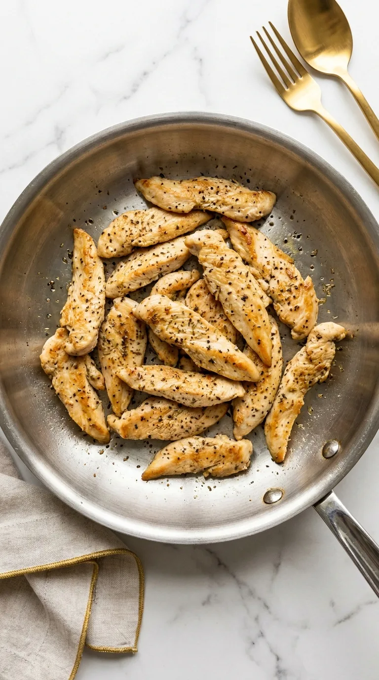 Chicken Alfredo Pizza: Creamy Italian-Inspired Flatbread – step 2: Sauté the chicken