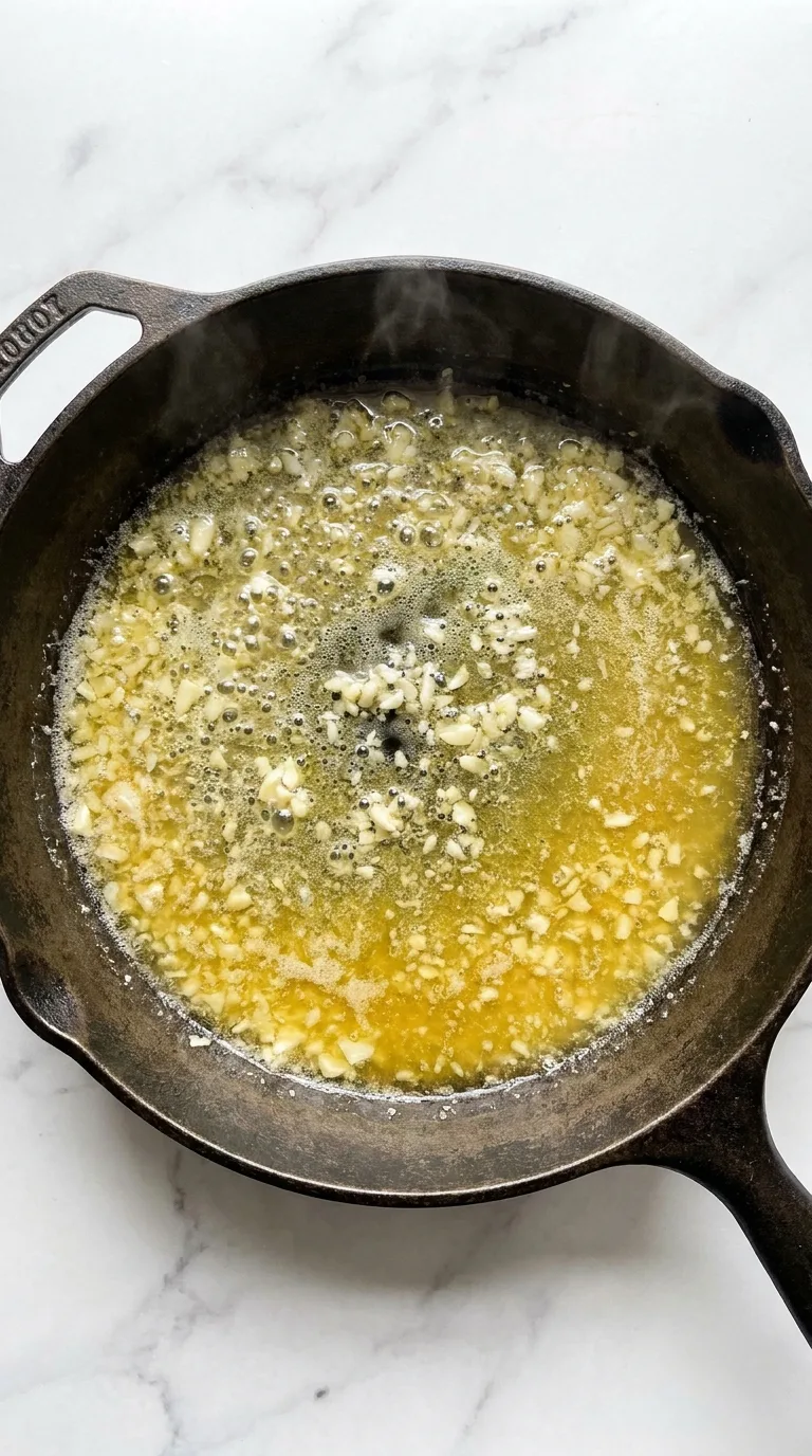 Chicken Alfredo: Creamy Halal Pasta – step 3: Sauté the garlic
