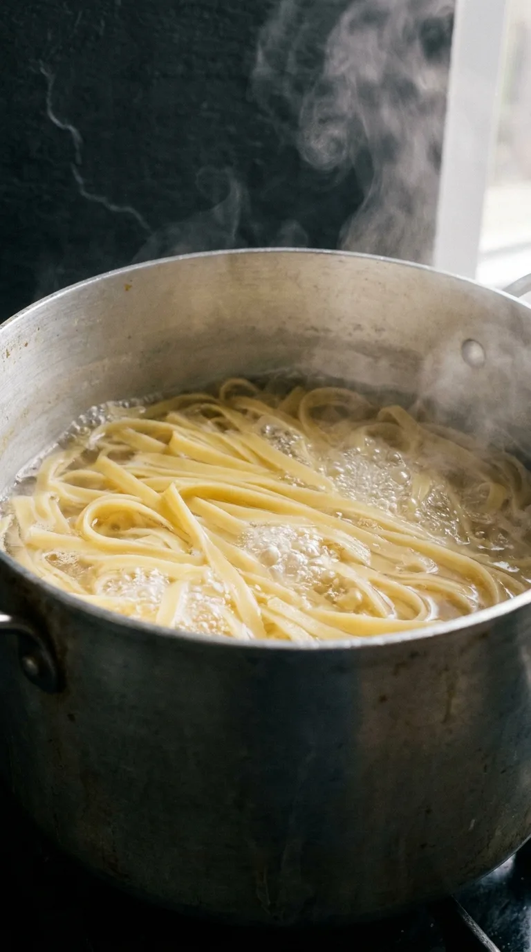 Chicken Alfredo with Broccoli: Creamy Italian Pasta – step 4: Boil the pasta