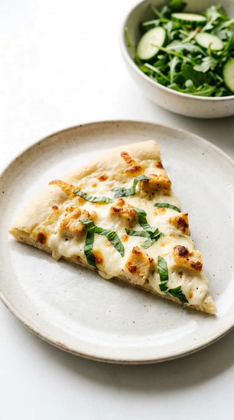 Chicken Alfredo Pizza: Creamy Italian-Inspired Flatbread – step 7: Rest and serve