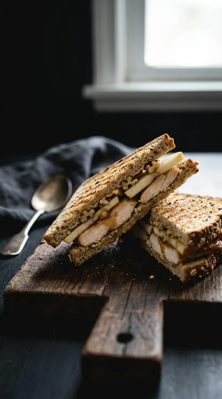 Chicken and Apple on Multigrain Bread: Savoury Sweet Sandwich – step 7: Assemble and grill