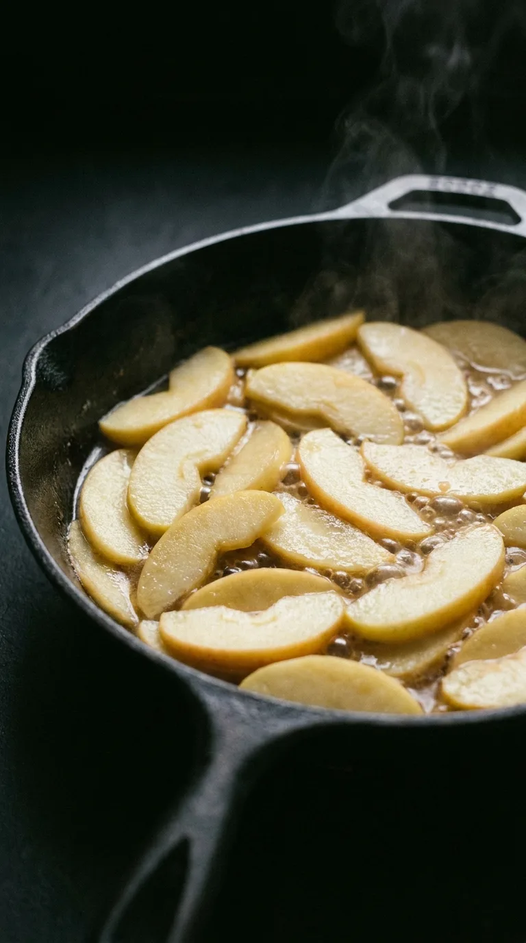 Chicken and Apple on Multigrain Bread: Savoury Sweet Sandwich – step 3: Soften the apples