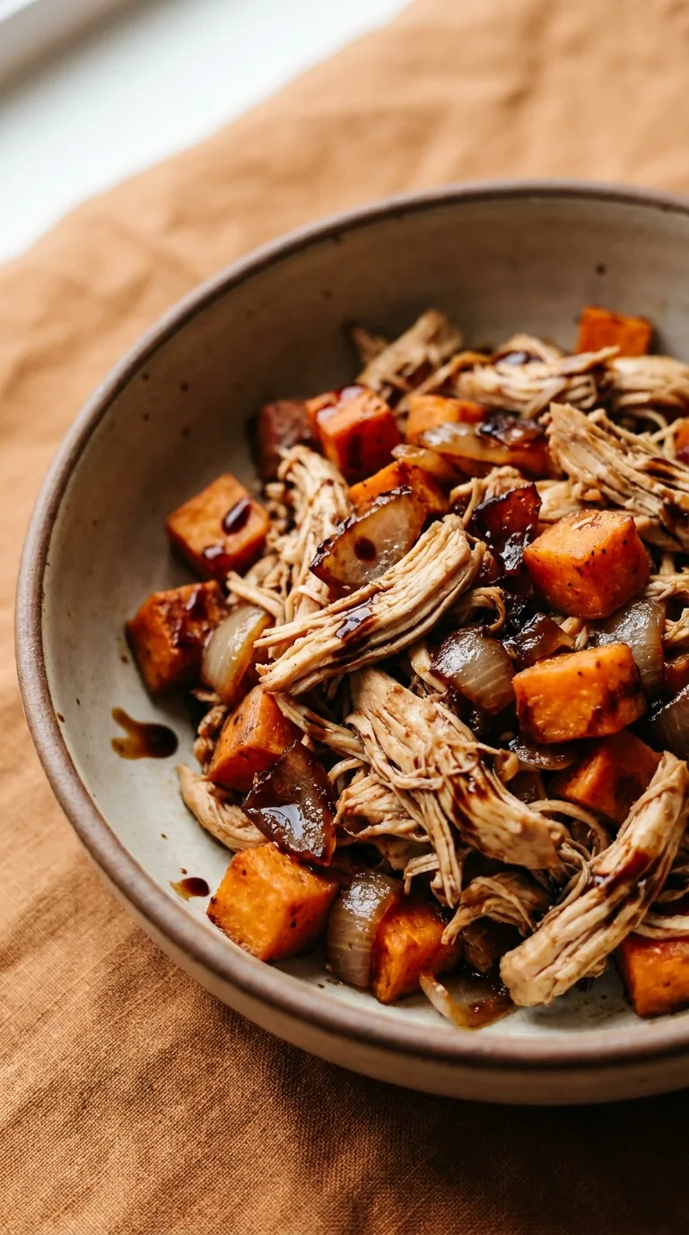Chicken and Sweet Potato Hash: Savoury Breakfast Skillet – step 4: Combine with chicken