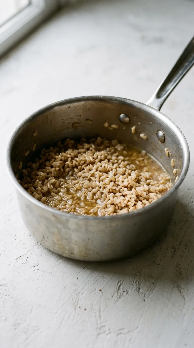 Healthy Chicken Casserole: Brown Rice and Broccoli Bake – step 3: Simmer the rice