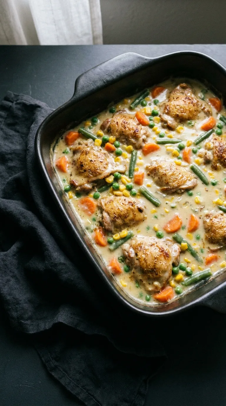 Chicken Casserole with Stuffing: Savoury Baked Dinner – step 4: Assemble the base