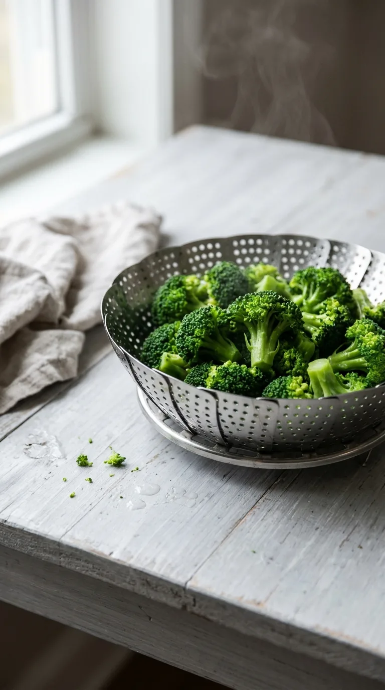 Healthy Chicken Casserole: Brown Rice and Broccoli Bake – step 4: Steam the broccoli