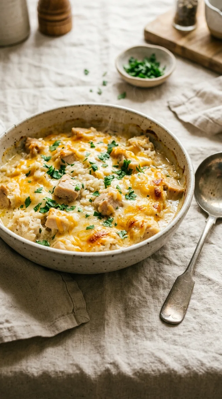 Chicken Casserole: Creamy Slow-Cooked Rice Dish – step 7: Finish and serve