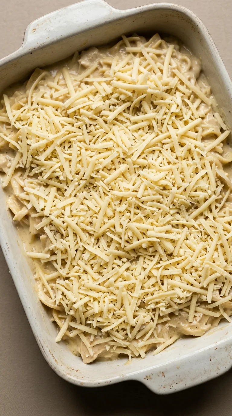 Chicken Casserole with Noodles: American Creamy Bake – step 5: Prepare for baking
