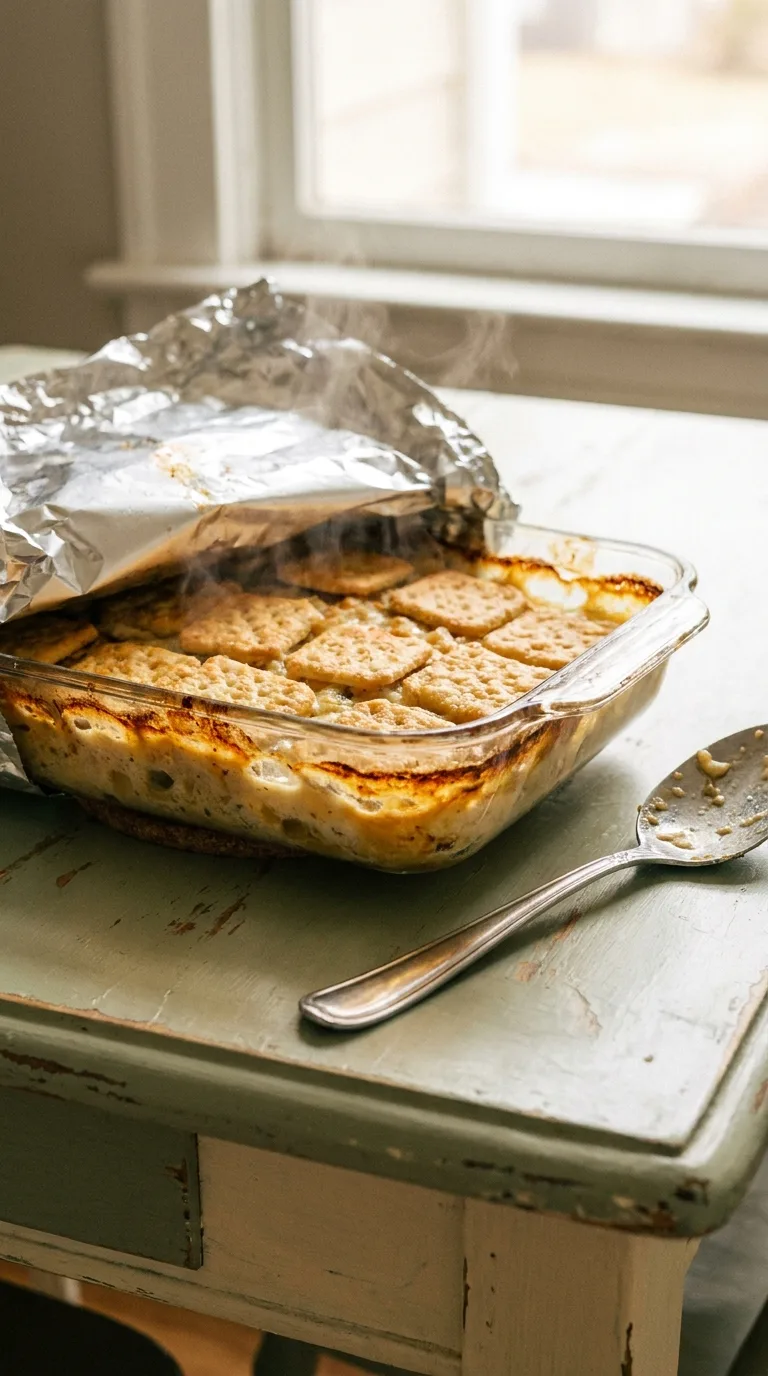 Chicken Casserole with Ritz Crackers: Savoury Creamy Bake – step 7: Bake the casserole