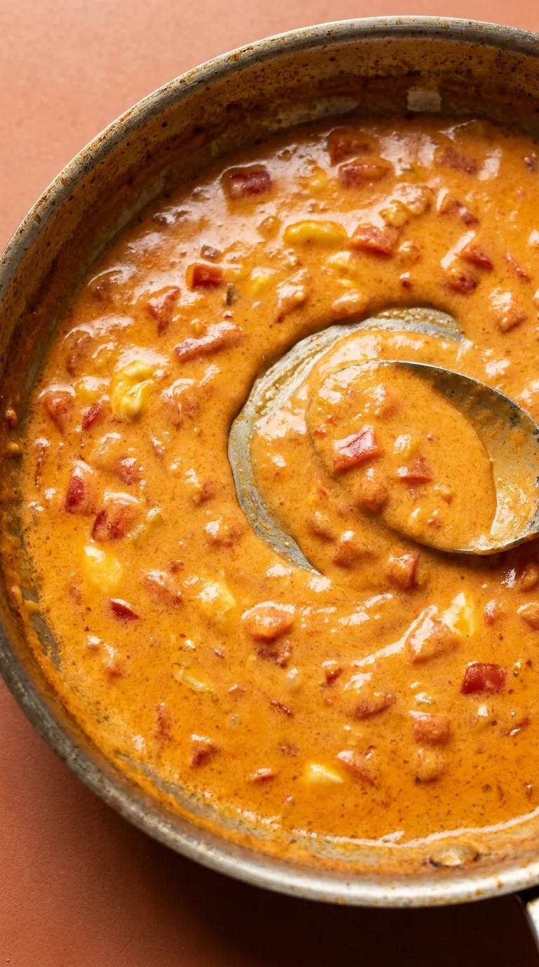 Chicken Pasta Rotel: Creamy Tomato and Chilli Pasta – step 4: Simmer the sauce