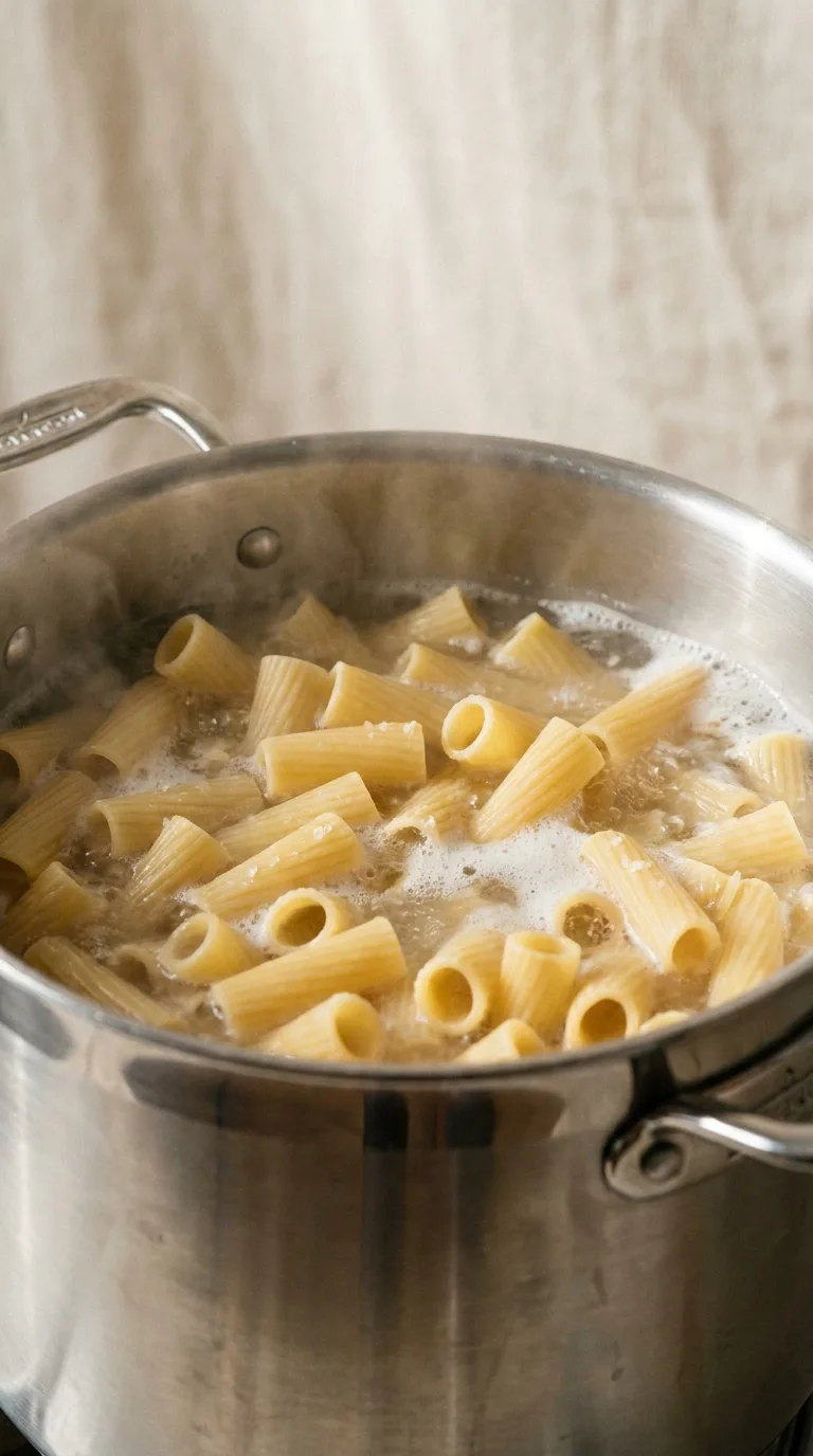 Chicken Pasta with Sundried Tomatoes and Spinach: Creamy Pasta – step 1: Cook the pasta