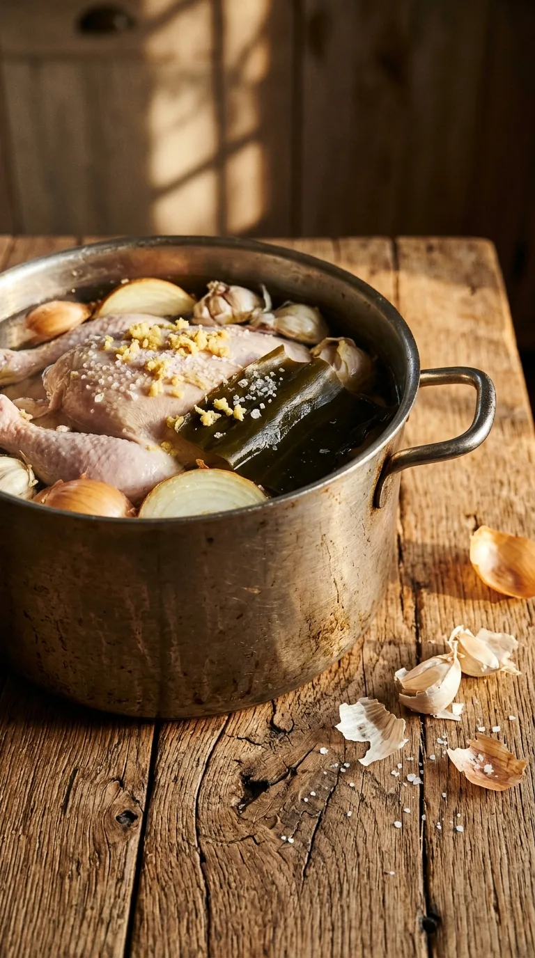 Korean Chicken Soup: Hearty Halal Comfort – step 2: Begin the boil