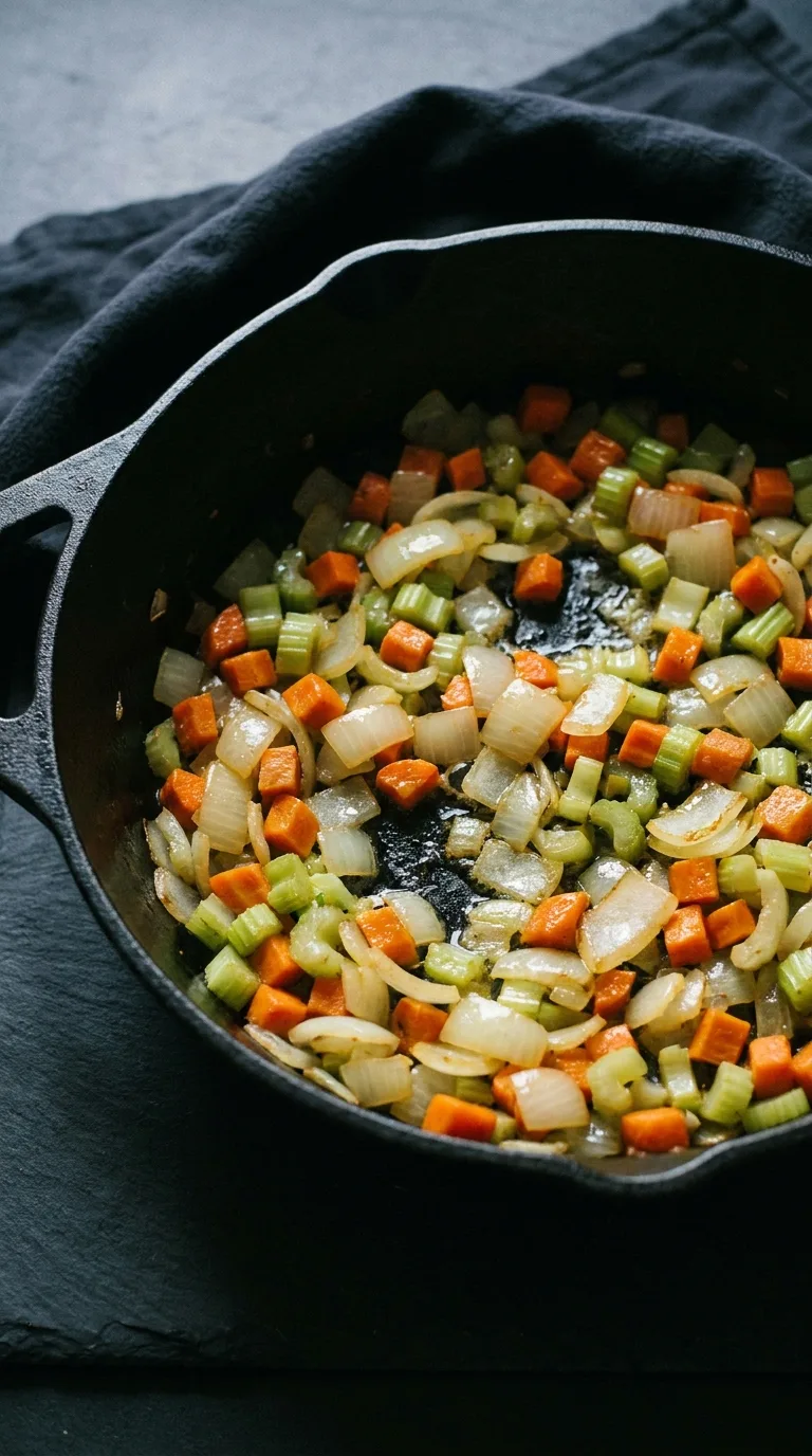 Chicken Soup Olive Garden Classic: Creamy Gnocchi Soup – step 1: Sauté the vegetables
