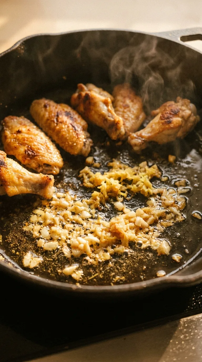 Coke-Glazed Chicken Wings: Sticky American Appetiser – step 3: Sauté the aromatics
