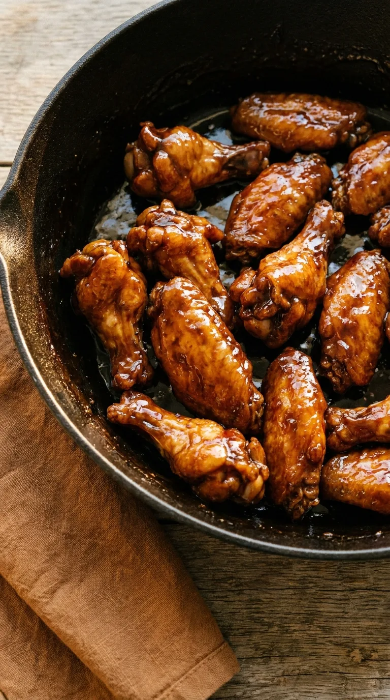 Coke-Glazed Chicken Wings: Sticky American Appetiser – step 6: Set the coating