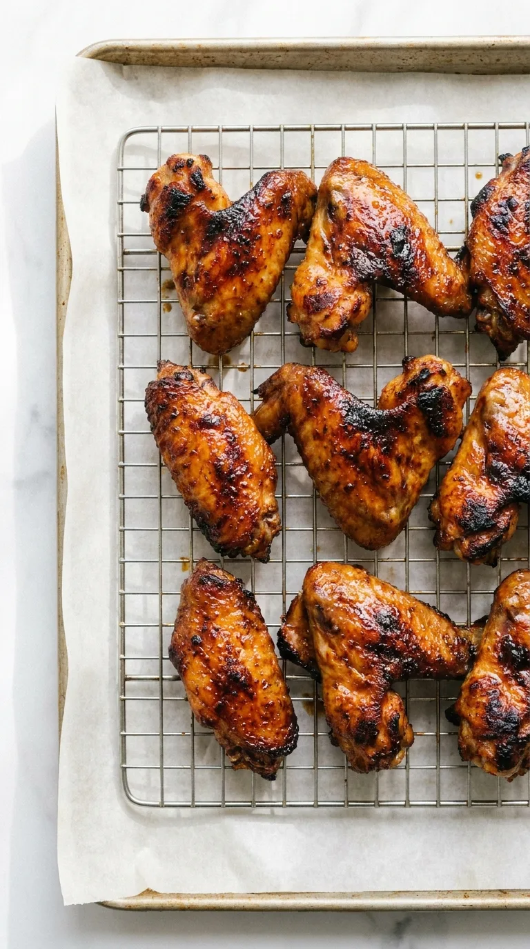 Honey Garlic Chicken Wings: Crispy Oven-Baked Wings – step 6: Glaze and finish
