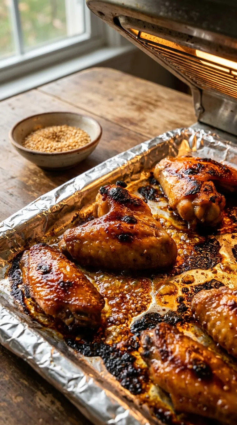 Coke-Glazed Chicken Wings: Sticky American Appetiser – step 7: Broil for crispness