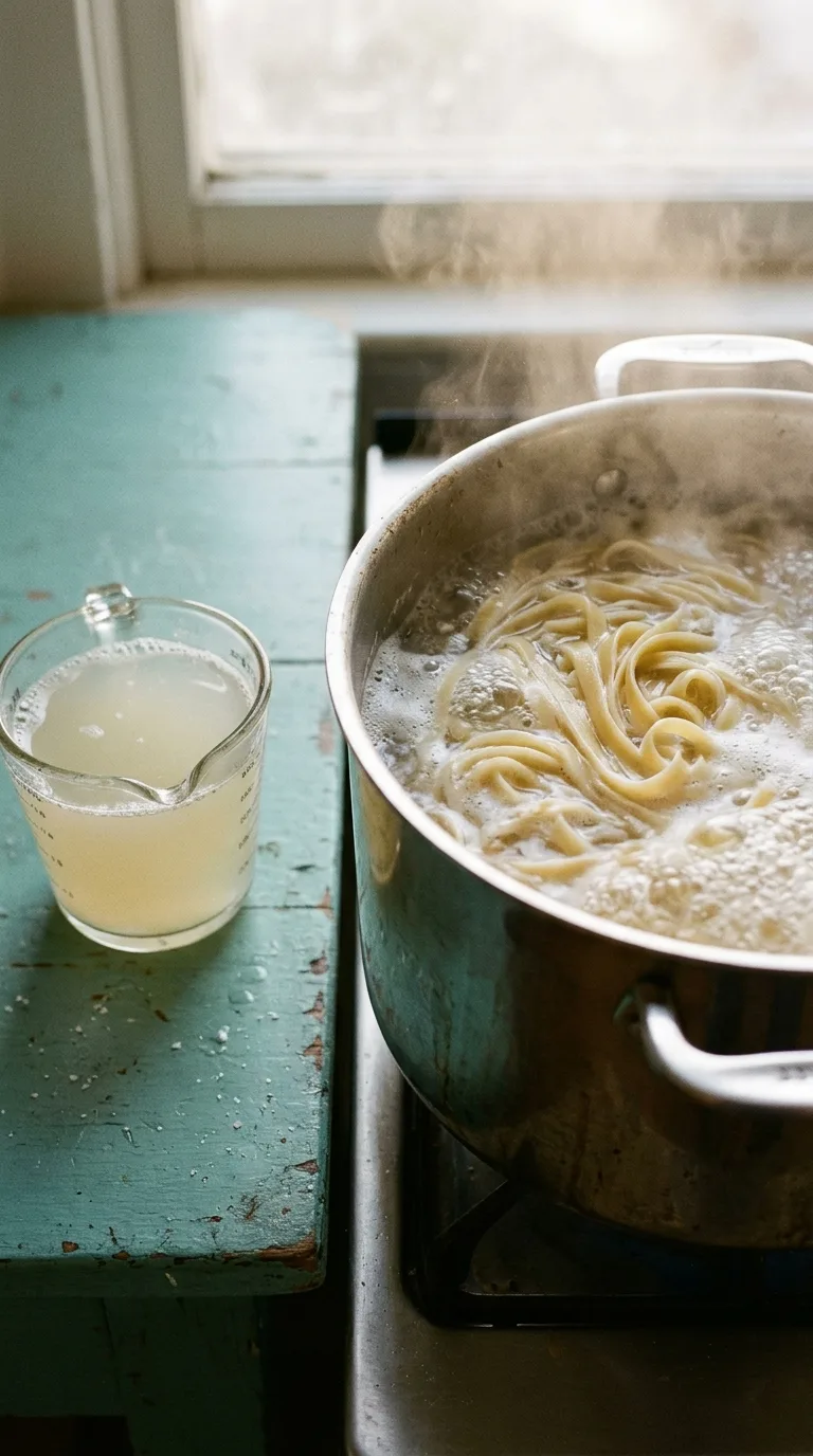 Creamy Mushroom Fettuccine: Italian Pasta with Rich Sauce – step 1: Cook the pasta