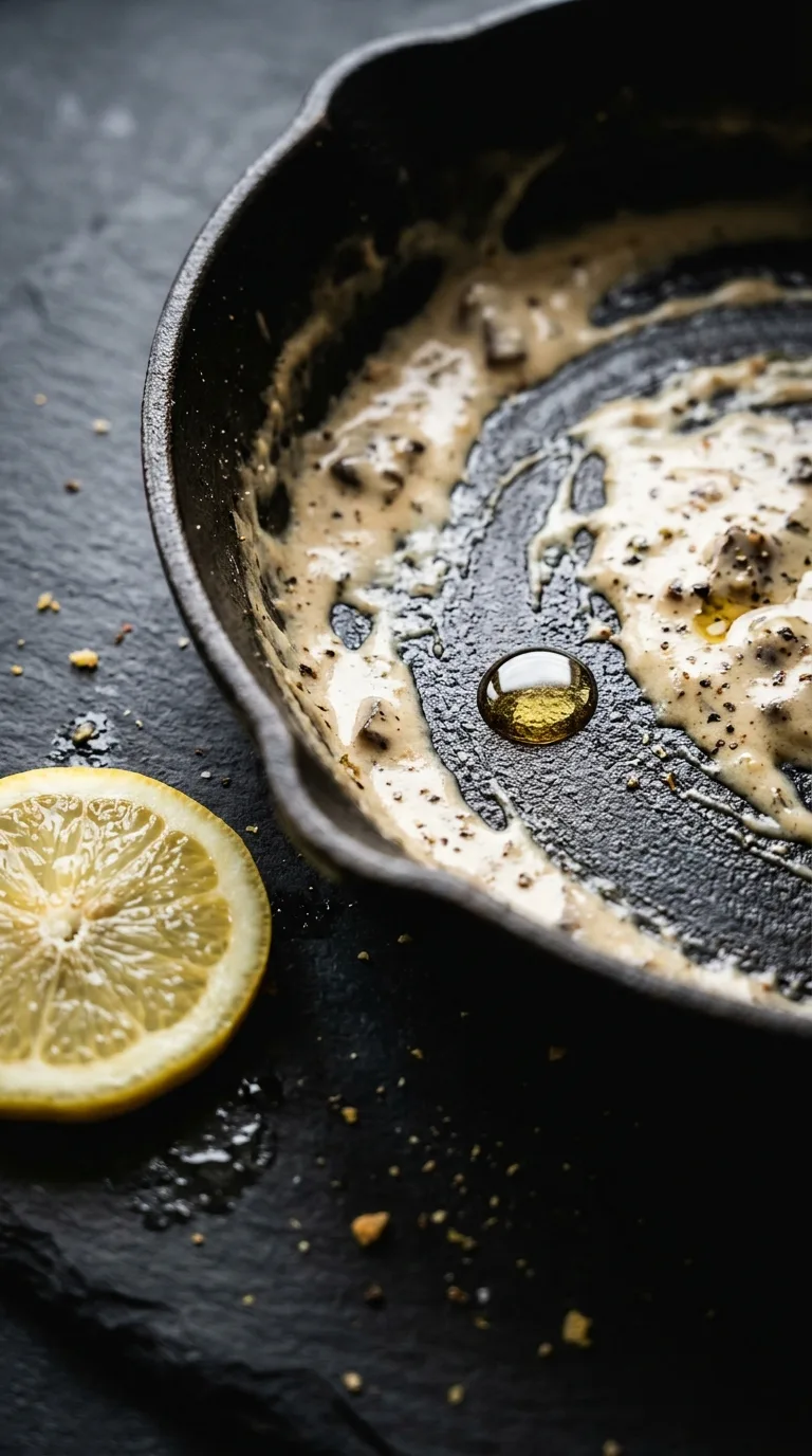 Velvety Creamy Mushroom Sauce: French Savoury Pan Sauce – step 6: Finish and serve
