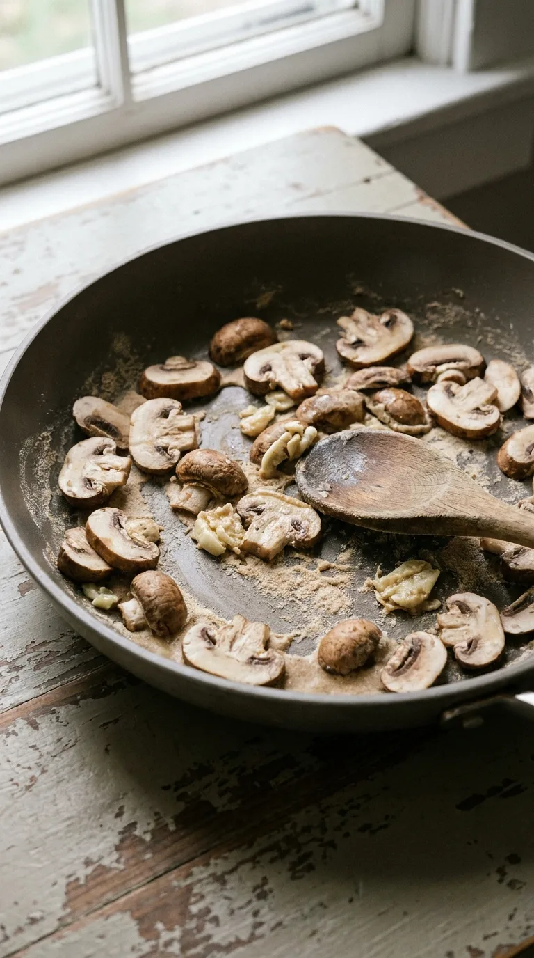 Creamy Mushroom Chicken: American Skillet Dinner – step 4: Create the roux