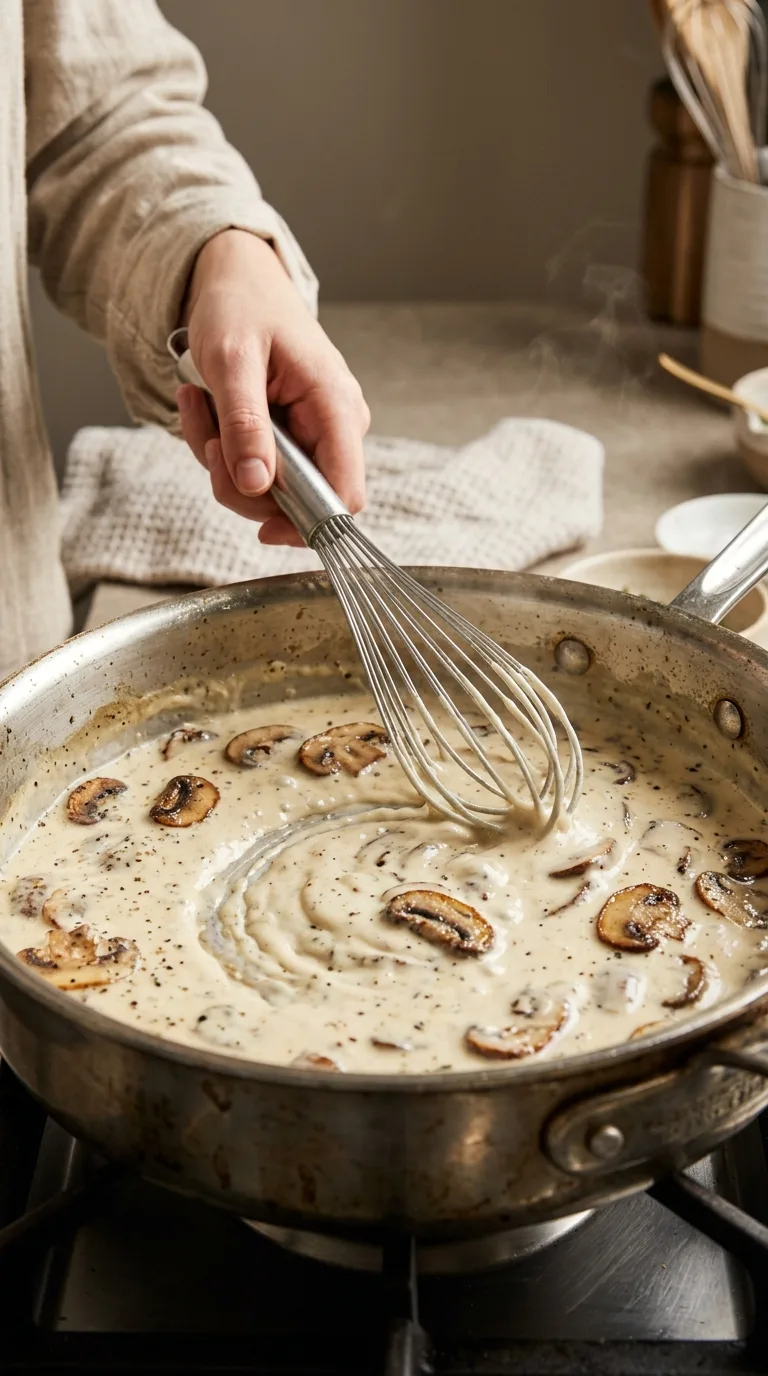 Creamy Mushroom Ravioli: Italian Pasta with Mushroom Sauce – step 3: Create the roux