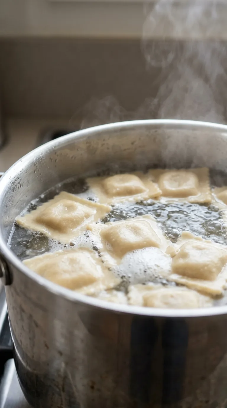 Creamy Mushroom Ravioli: Italian Pasta with Mushroom Sauce – step 5: Boil the ravioli