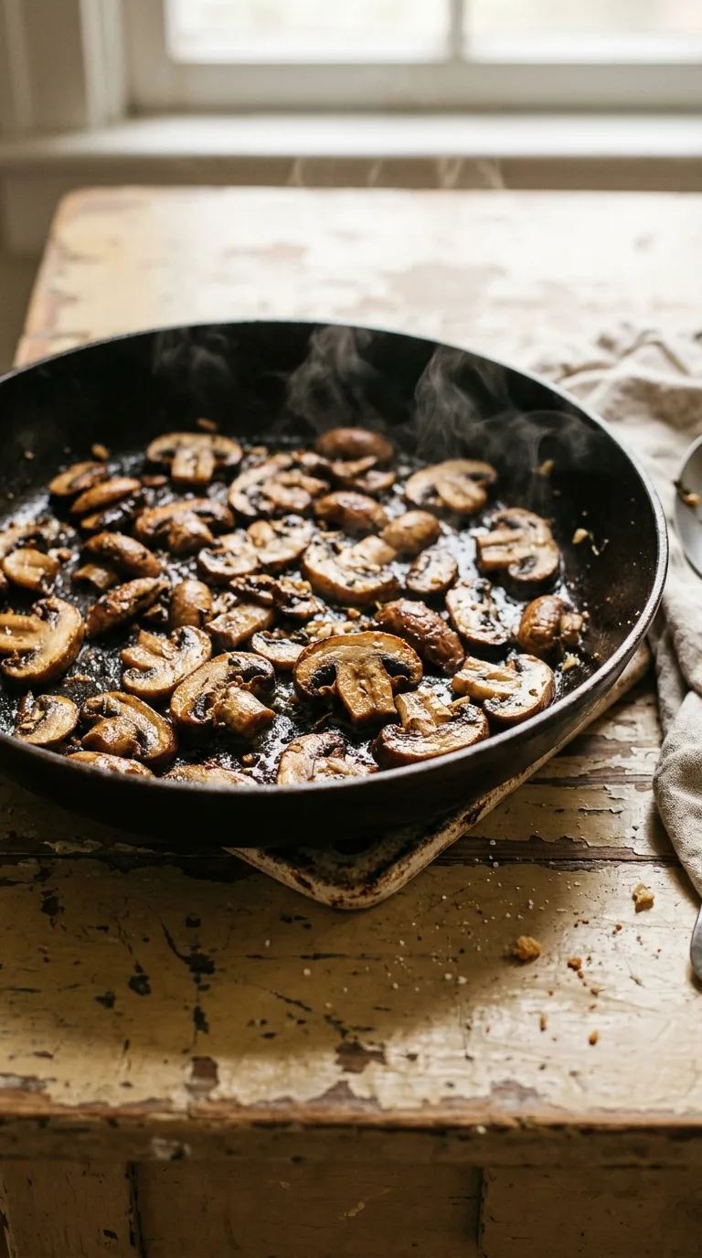 Creamy Mushroom Soup: French Vegetable Starter – step 2: Brown the mushrooms