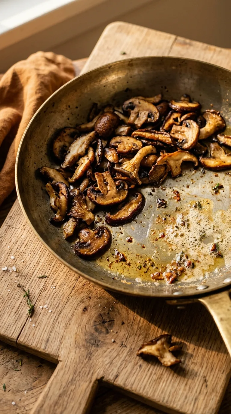 Creamy Mushroom Ditalini: Italian Pasta in Mushroom Sauce – step 2: Sauté the mushrooms