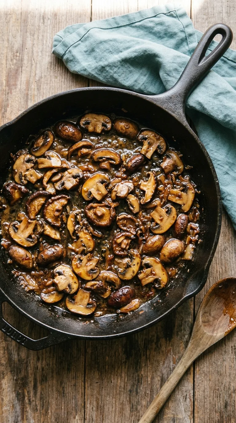 Creamy Mushroom Fettuccine: Italian Pasta with Rich Sauce – step 4: Reduce the liquids