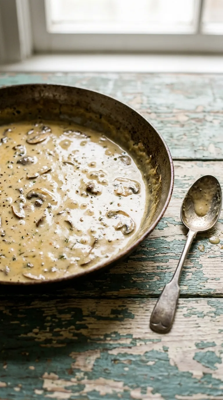 Creamy Mushroom Fettuccine: Italian Pasta with Rich Sauce – step 5: Thicken the sauce