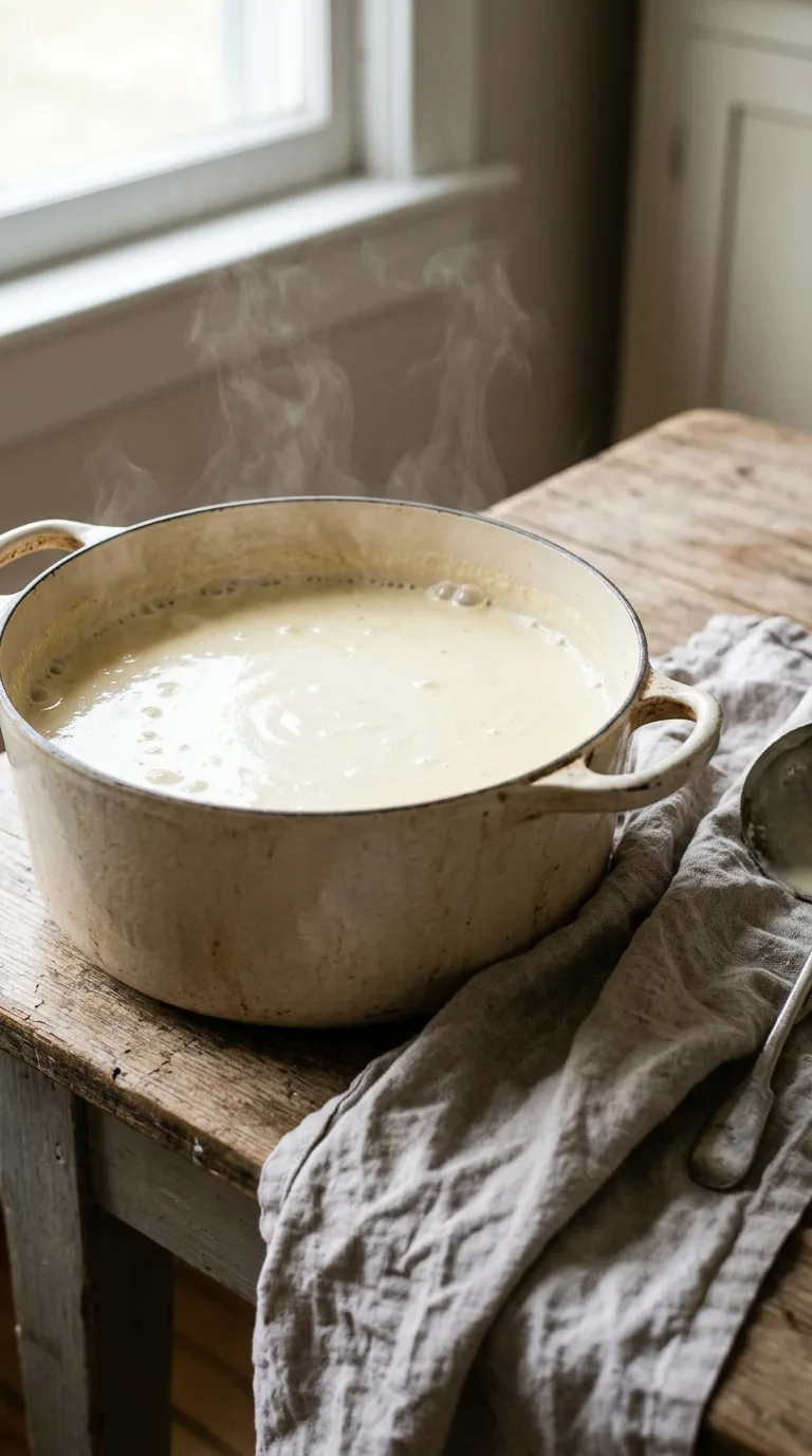 Creamy Mushroom Soup: French Vegetable Starter – step 6: Finish with cream