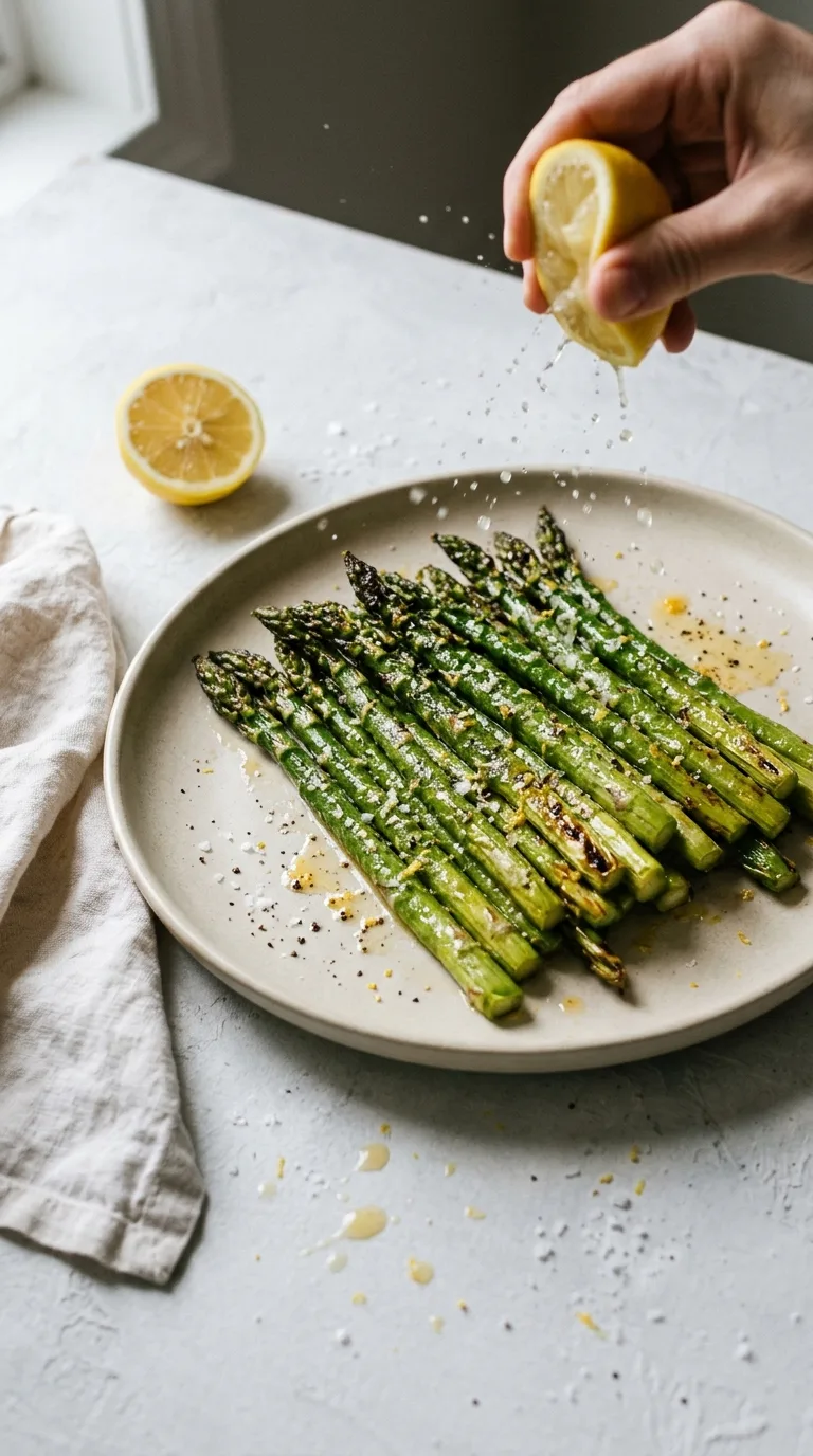 Oven Baked Asparagus: Mediterranean Roasted Side – step 7: Finish and serve