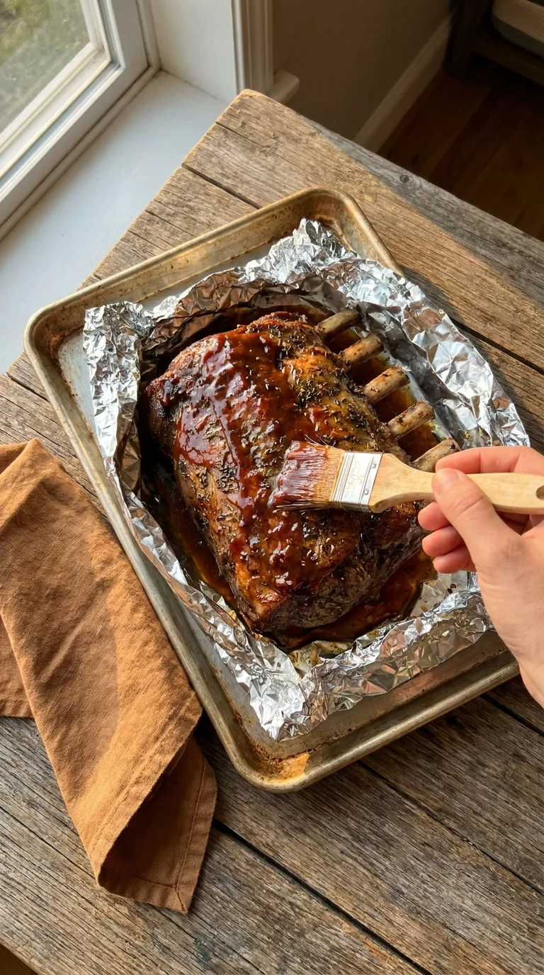 Oven Baked Beef Ribs: American BBQ Ribs – step 5: Glaze and finish