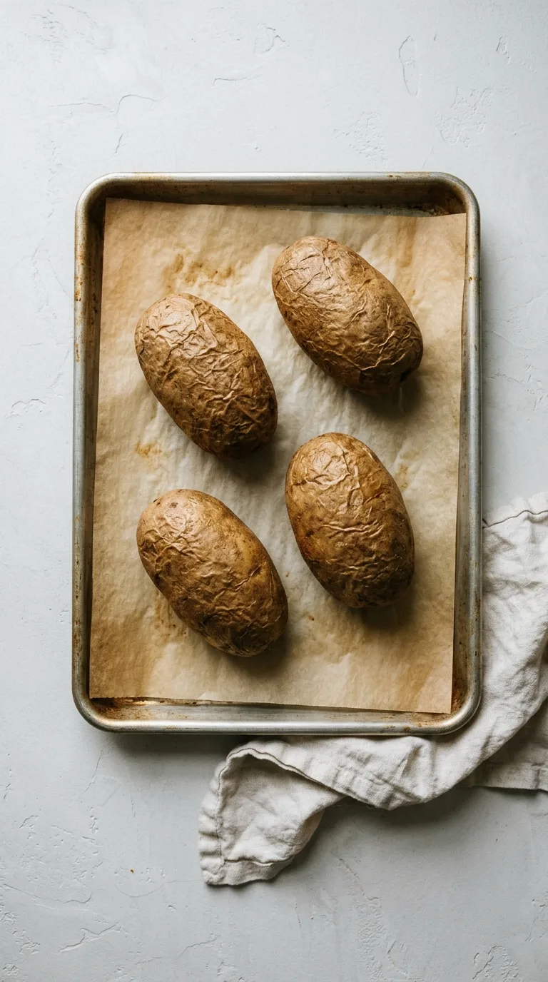 Oven Baked Potatoes: Simple Crispy Russet Potatoes – step 6: Bake the potatoes