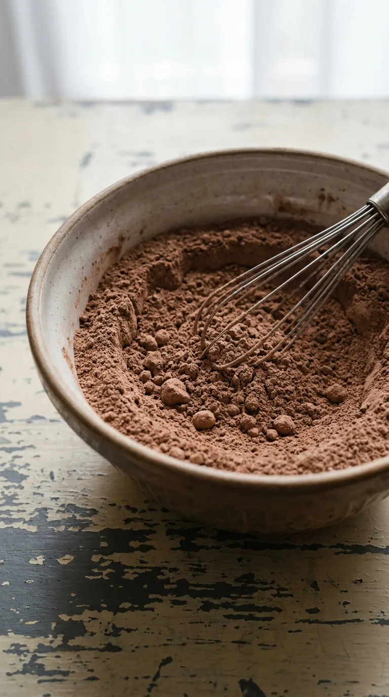 Double Chocolate Protein Muffins: High-Protein Breakfast Cakes – step 2: Whisk dry ingredients