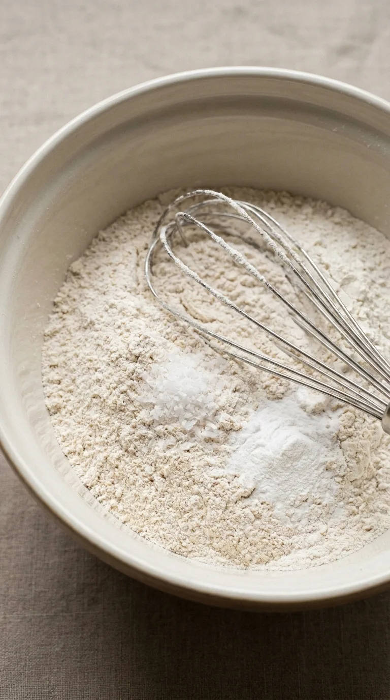 Fluffy Dairy-Free Protein Muffins: High-Protein Oat Cakes – step 2: Mix dry ingredients