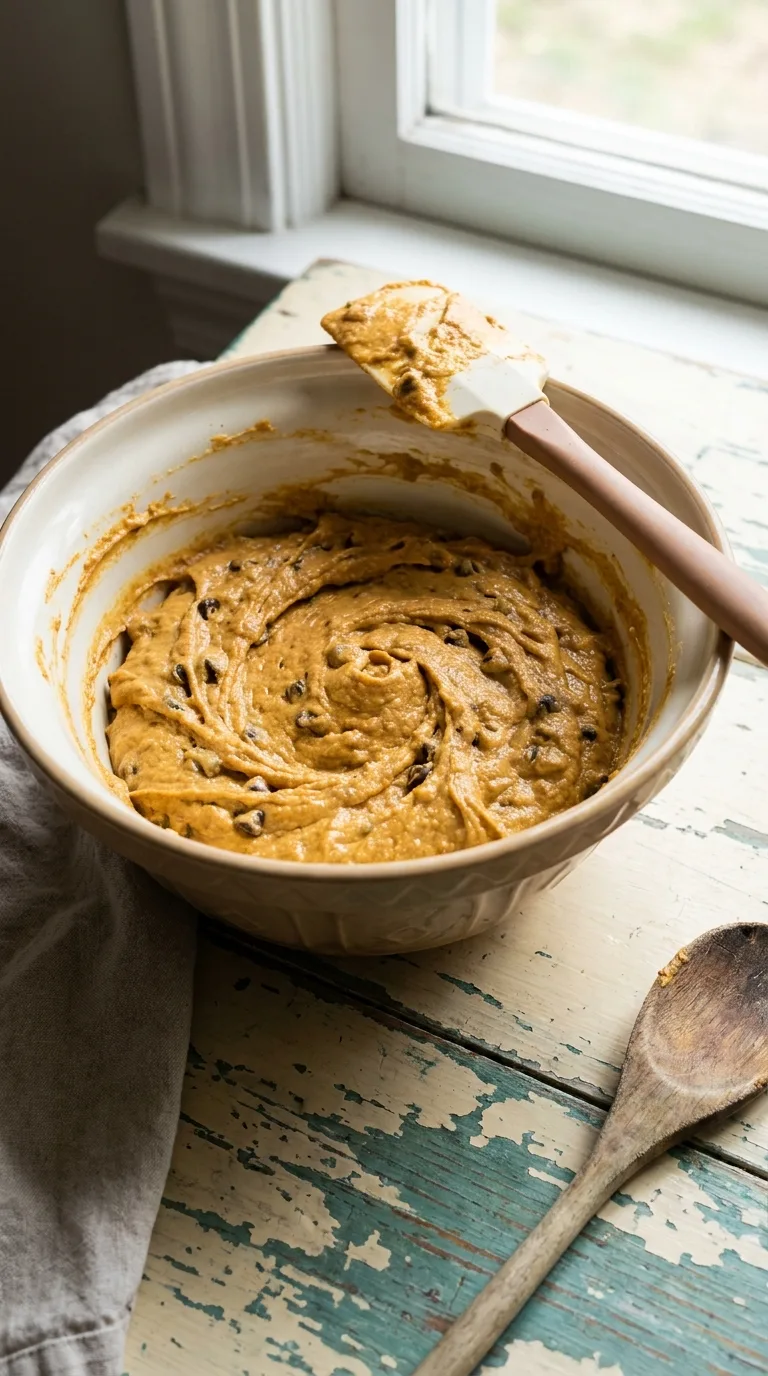 Pumpkin Protein Muffins: High Protein Autumn Cakes – step 5: Fold the batter